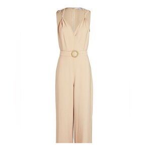 INTERMIX Paula Belted Twill Jumpsuit Size 6 Boho